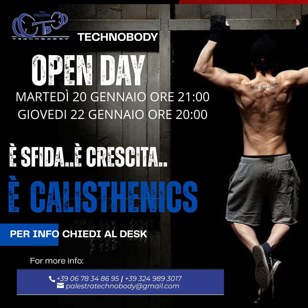 OPEN DAY CALISTHENICS OPEN DAY CALISTHENICS