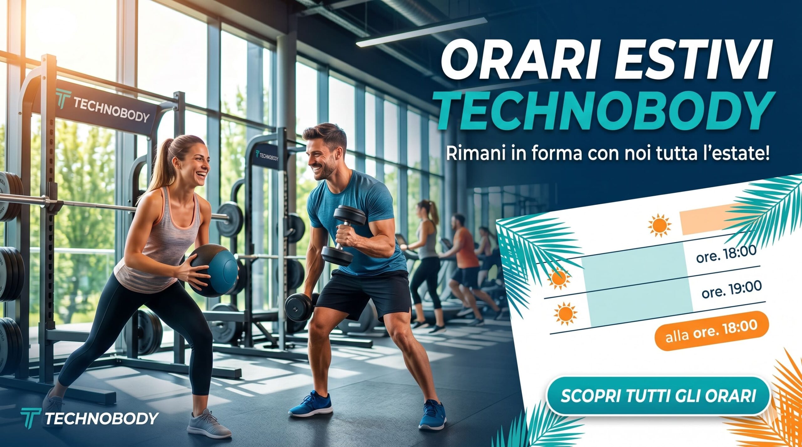Orari Estivi 2026 Palestra Technobody Orari Estivi 2026 Palestra Technobody